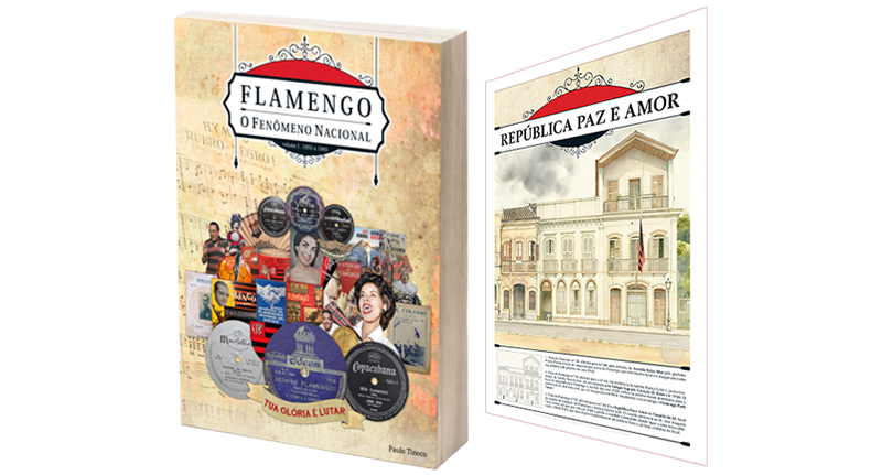 Livro Flamengo O Fenômeno Nacional com brindes